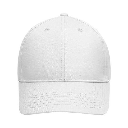 6 Panel Cap Bio Cotton - white-2
