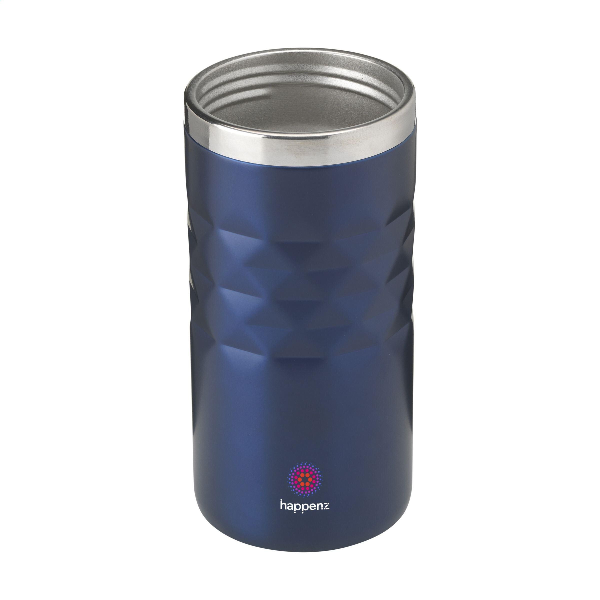 Geometric Mug RCS Recycled Steel 280 ml Thermobecher - blau-638