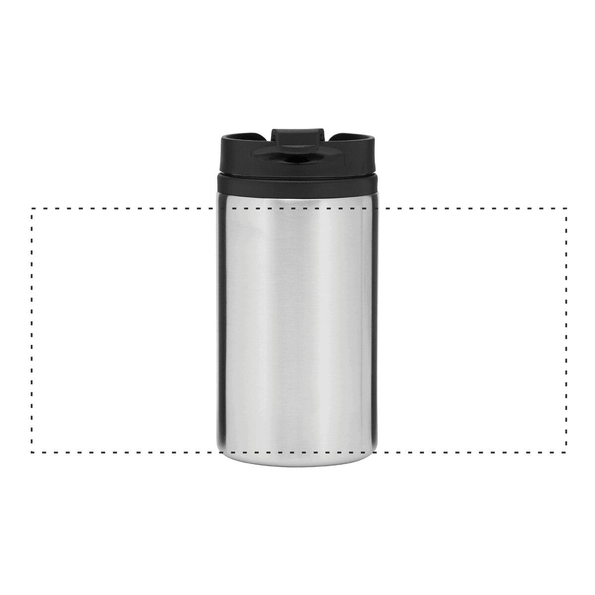 Veredelungsposition mittig um die Flasche
