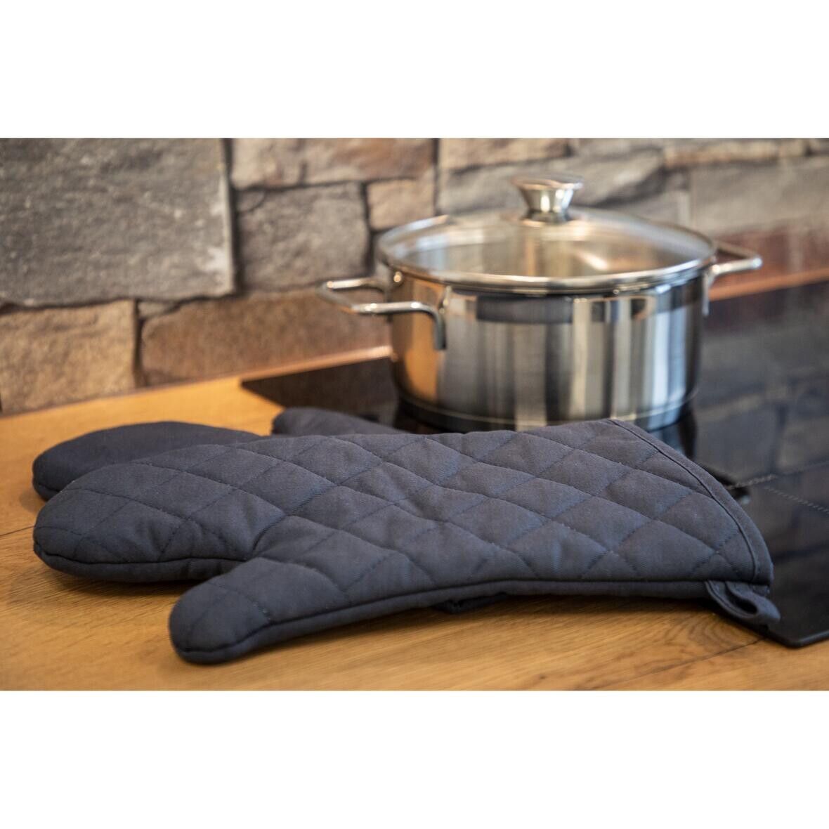 Ofenhandschuh Heat resistant, 2er Set - blau - grau-164