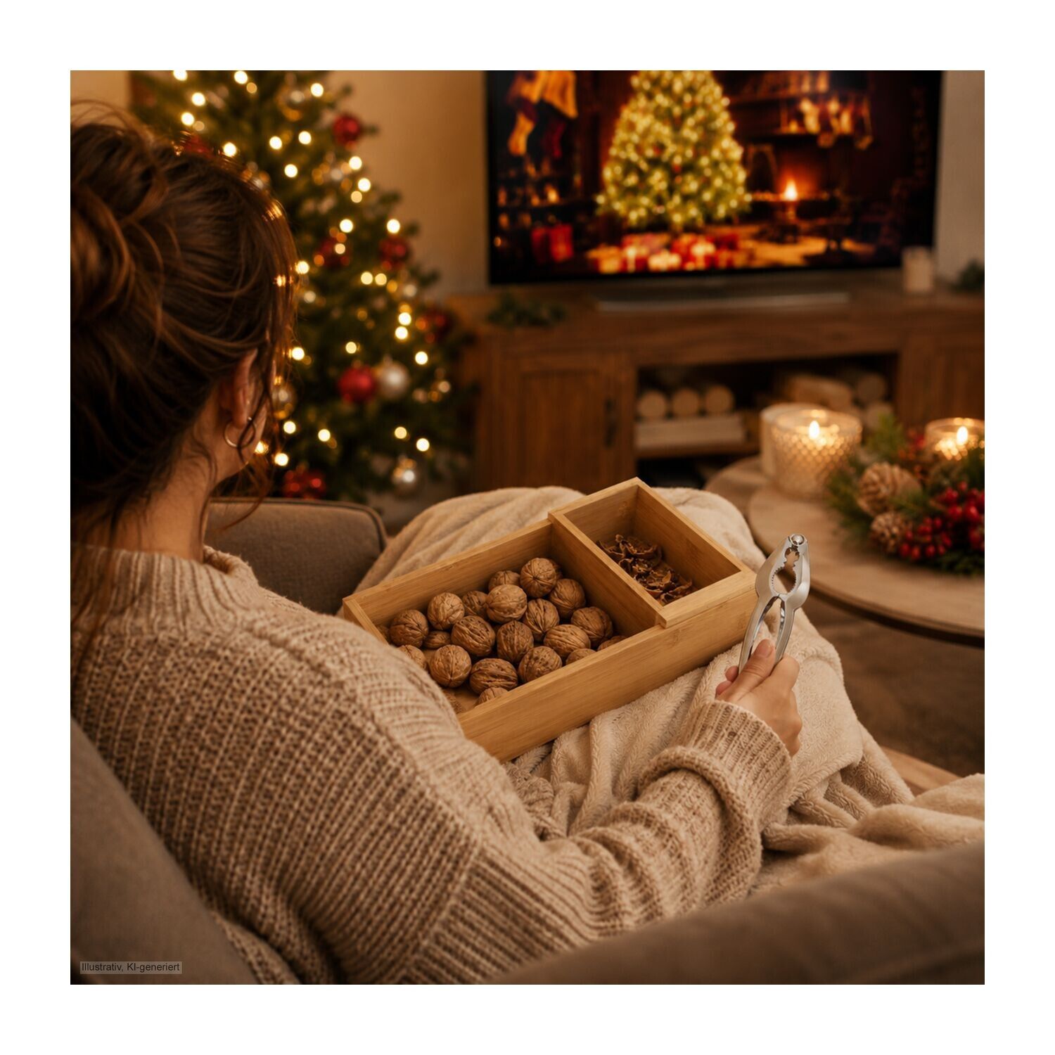 Geschenkset Nuss-Nux, Nussknacker-Set mit 400 g Nüssen-655