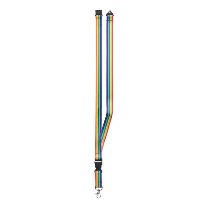 Regenbogen Lanyard RPET BOWYARD - multicolour-277