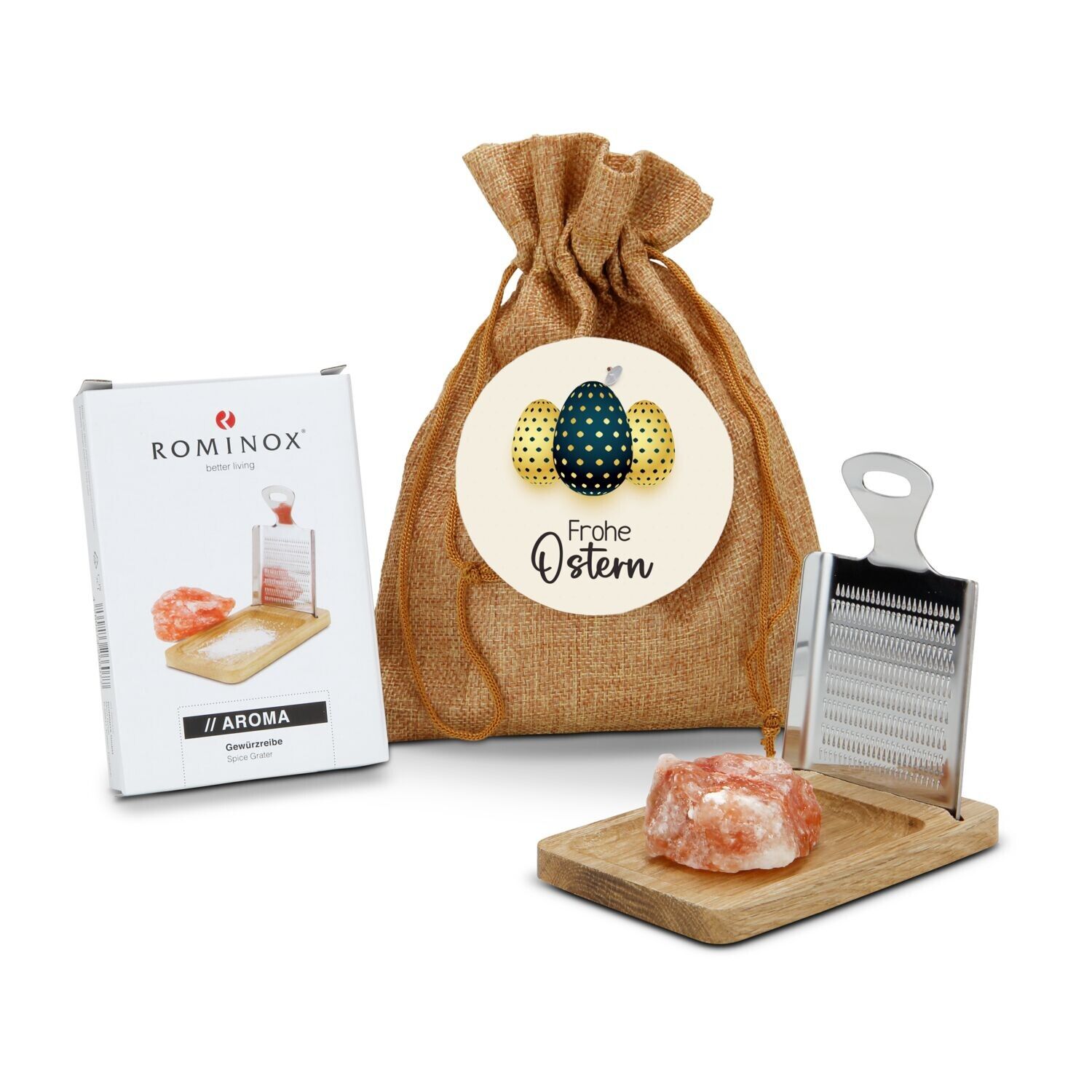 Geschenkset Kleine Salzreibe Frohe Ostern-796