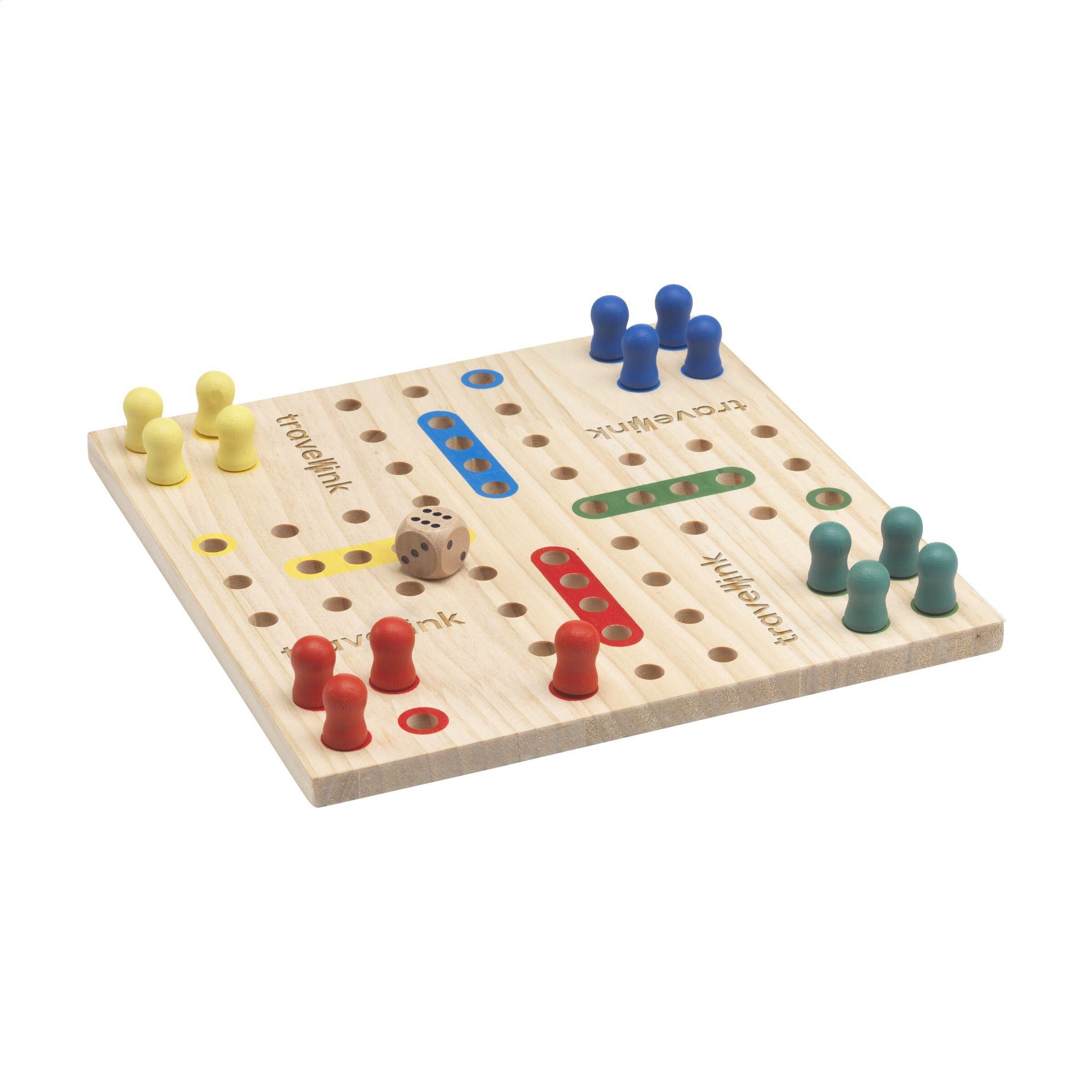Ludo Wooden Game Spiel - holz-753