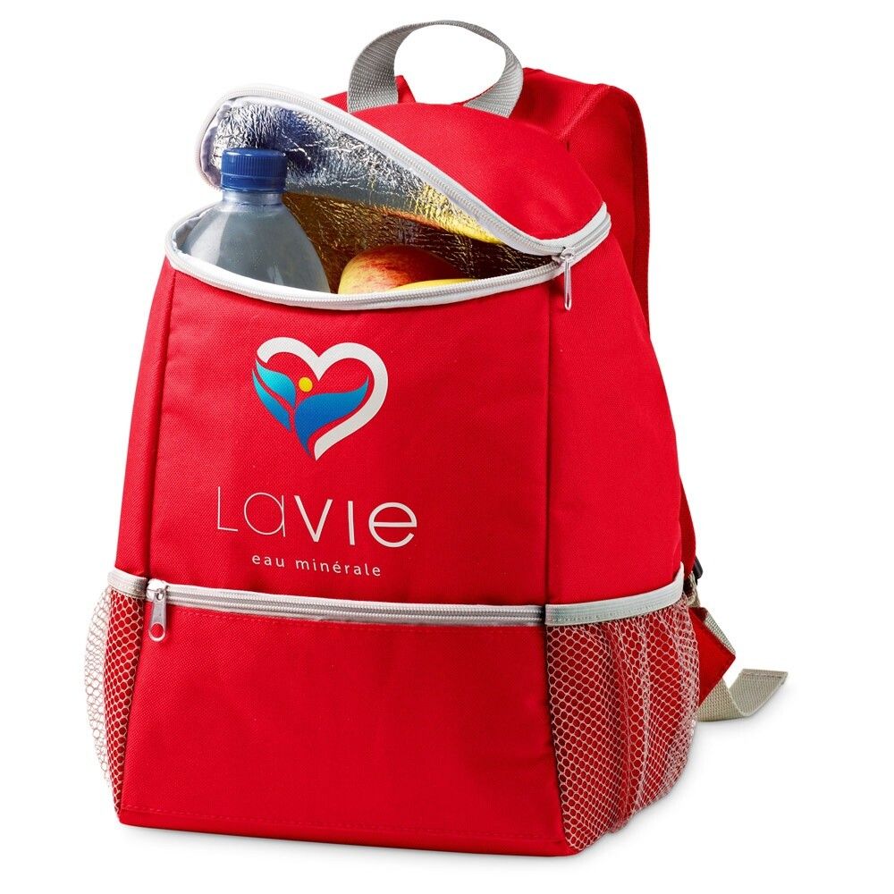 JAIPUR Kühlrucksack 10l aus 600D Polyester - rot-40