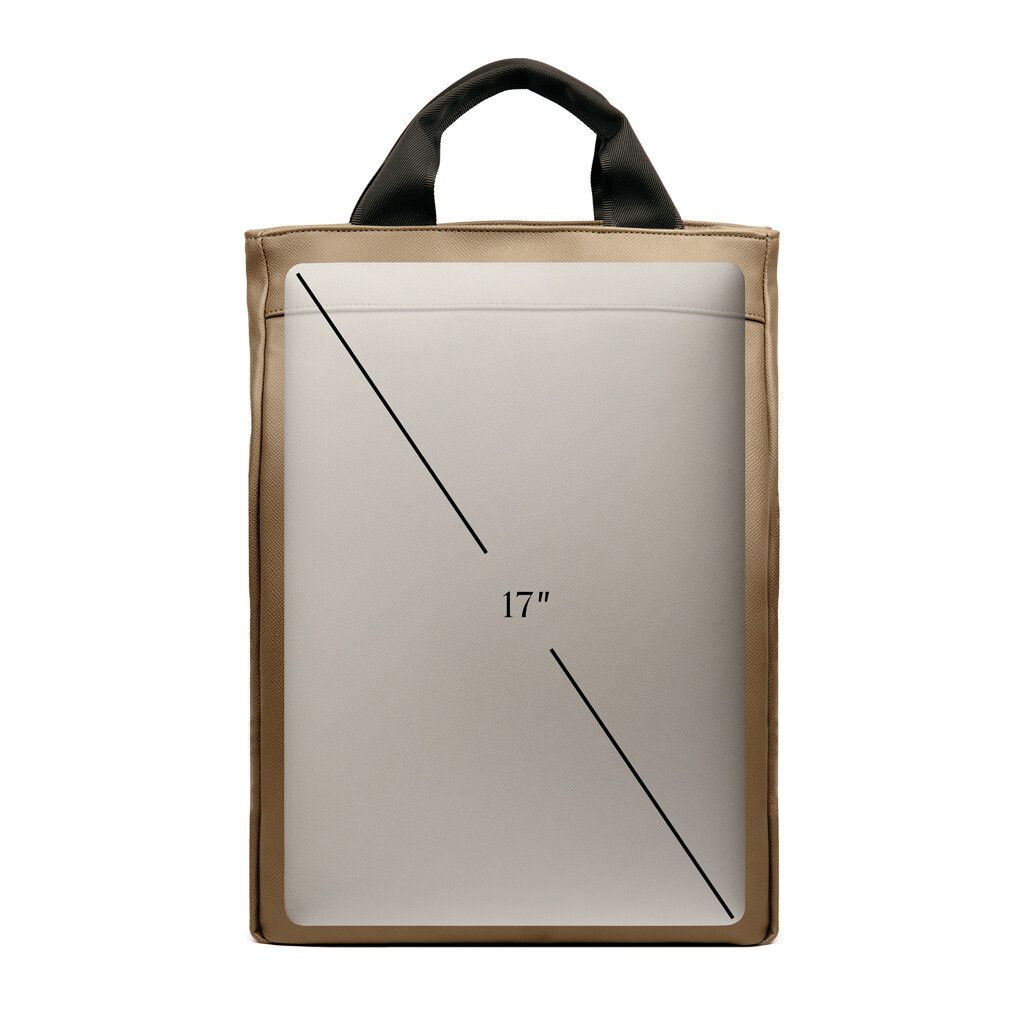 VINGA Bermond Rucksack aus RCS recyceltem PU - braun-120