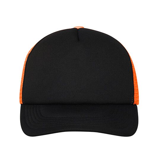 black - neon orange