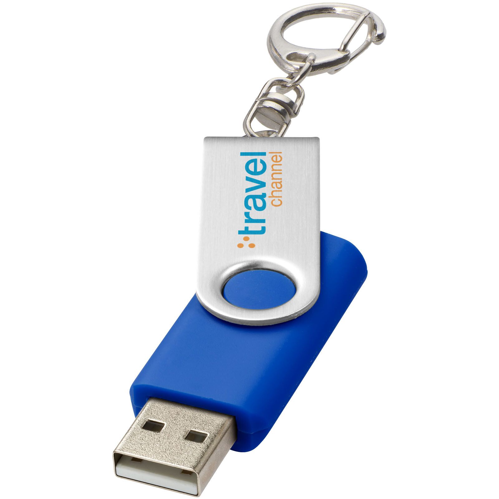 Twister mit Schlüsselanhänger USB-Stick - royalblau - 1 GB-736