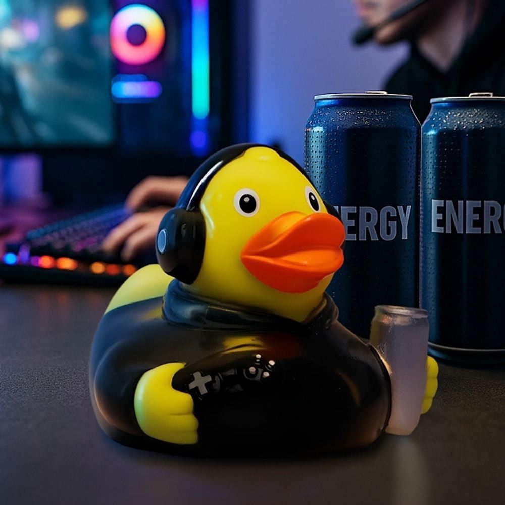 Quietsche-Ente Gamer - bunt-203