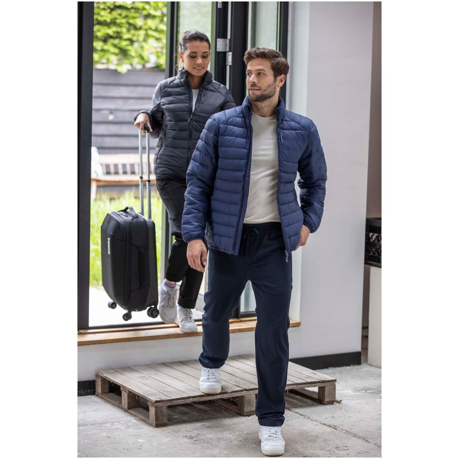 Athenas recycelte wattierte Jacke für Herren - schwarz - XS-69
