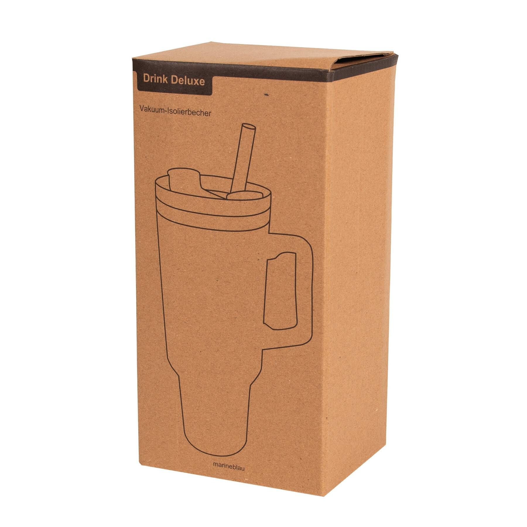 Vakuum-Trinkbecher DRINK DELUXE - marineblau-371