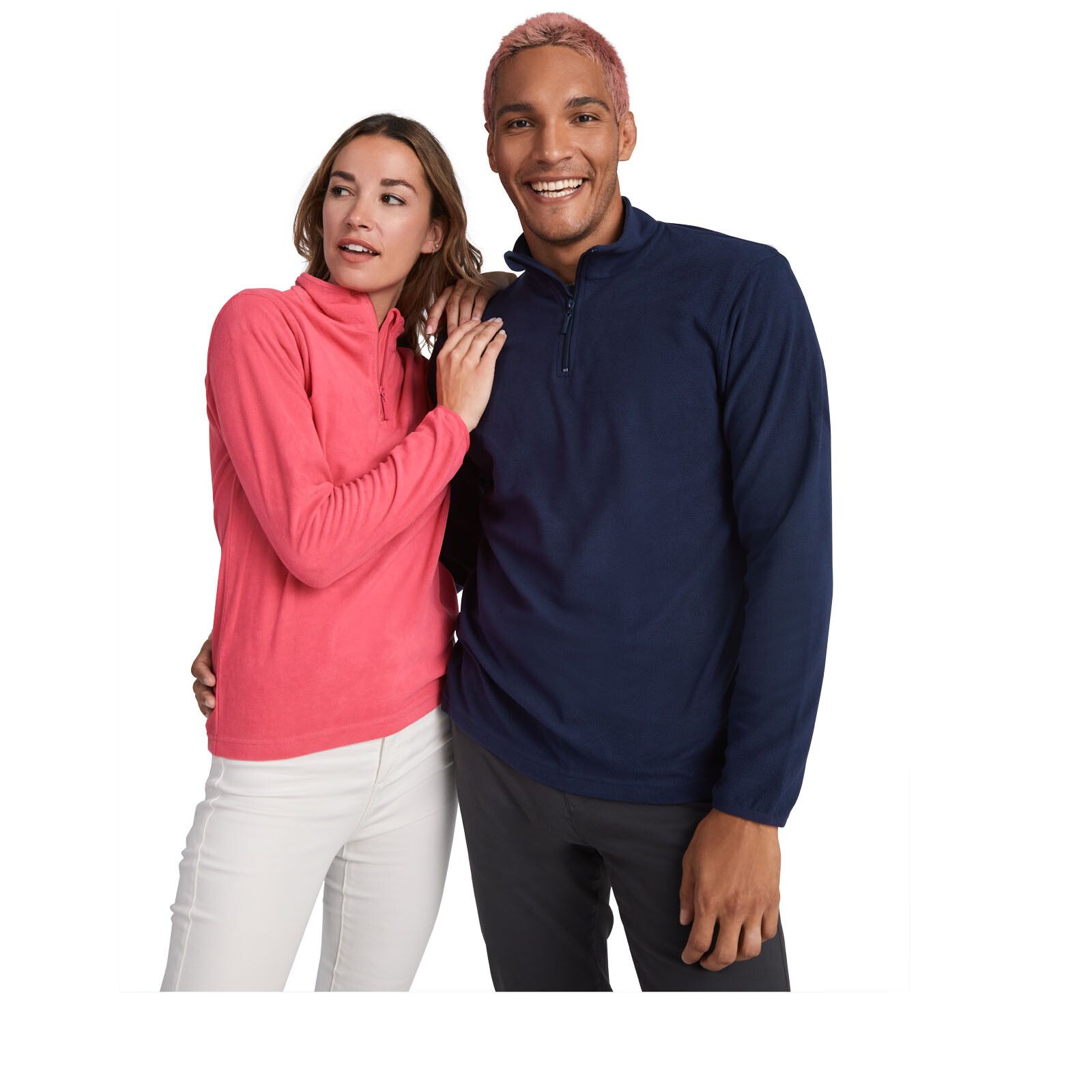 Himalaya 1/4 Zip - Fleecepullover für Herren - rot - M-194