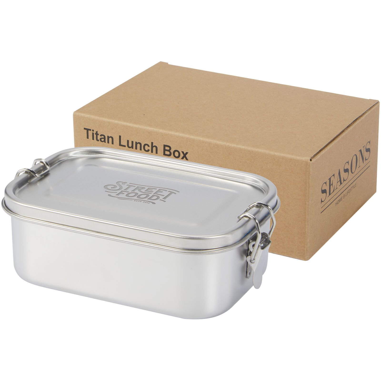 Titan 750 ml Lunchbox aus recyceltem Edelstahl - silber-399
