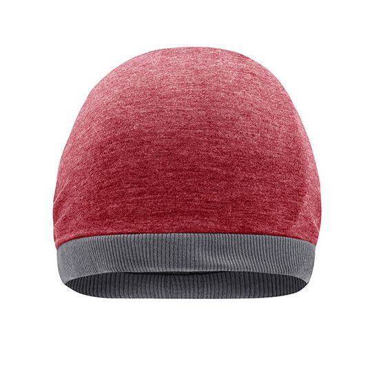 Heather Summer Beanie - wine melange - dark grey-240