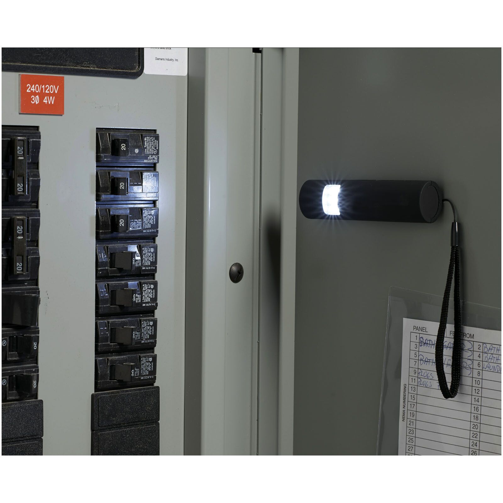 Mini-grip magnetische LED-Taschenlampe - schwarz-488