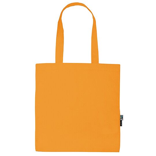 Shopping Bag With Long Handles - okay orange-721