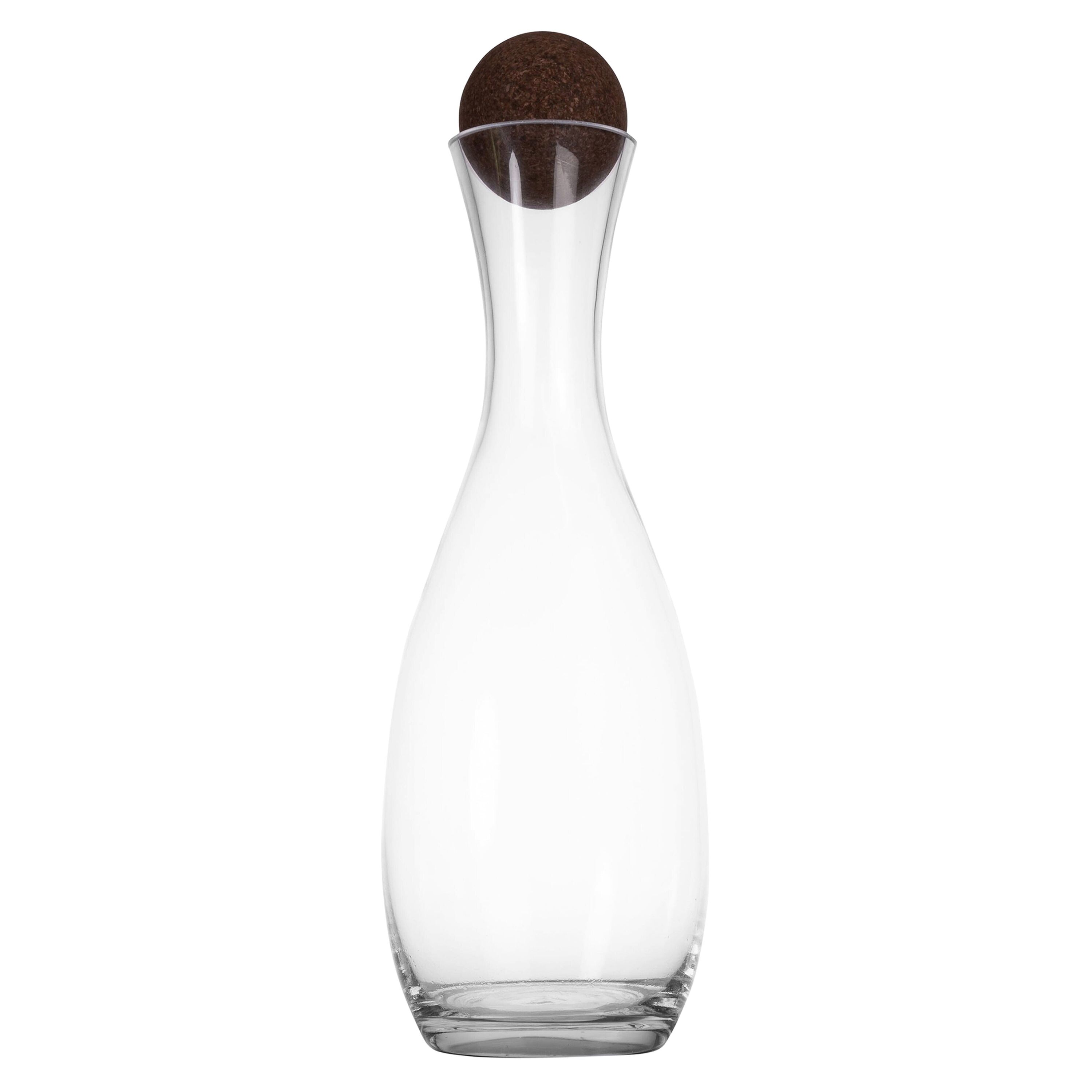 Sagaform Nature Karaffe mit Korkverschluss 1,5 liter - transparent-273