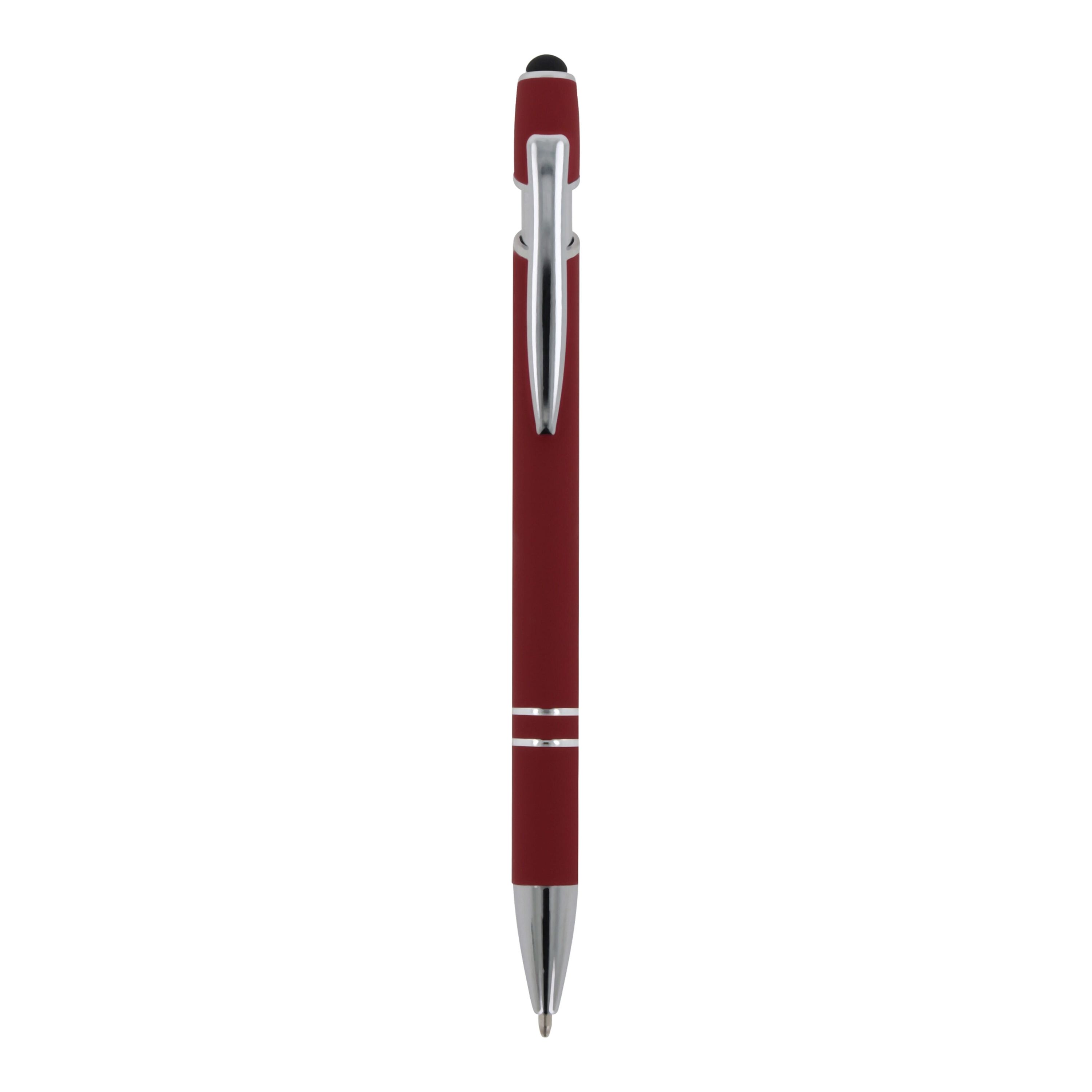 Kugelschreiber Paris Metall Soft Touch - dunkelrot-199