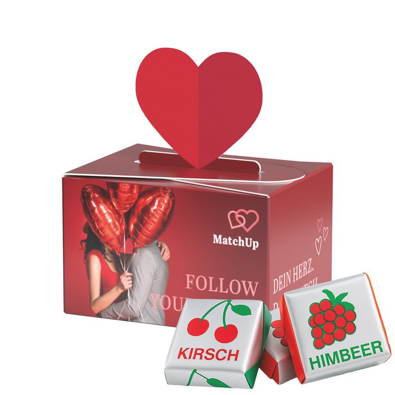 Geschenkbox Mini Herz, Böhme Fruchtkaramelle-608