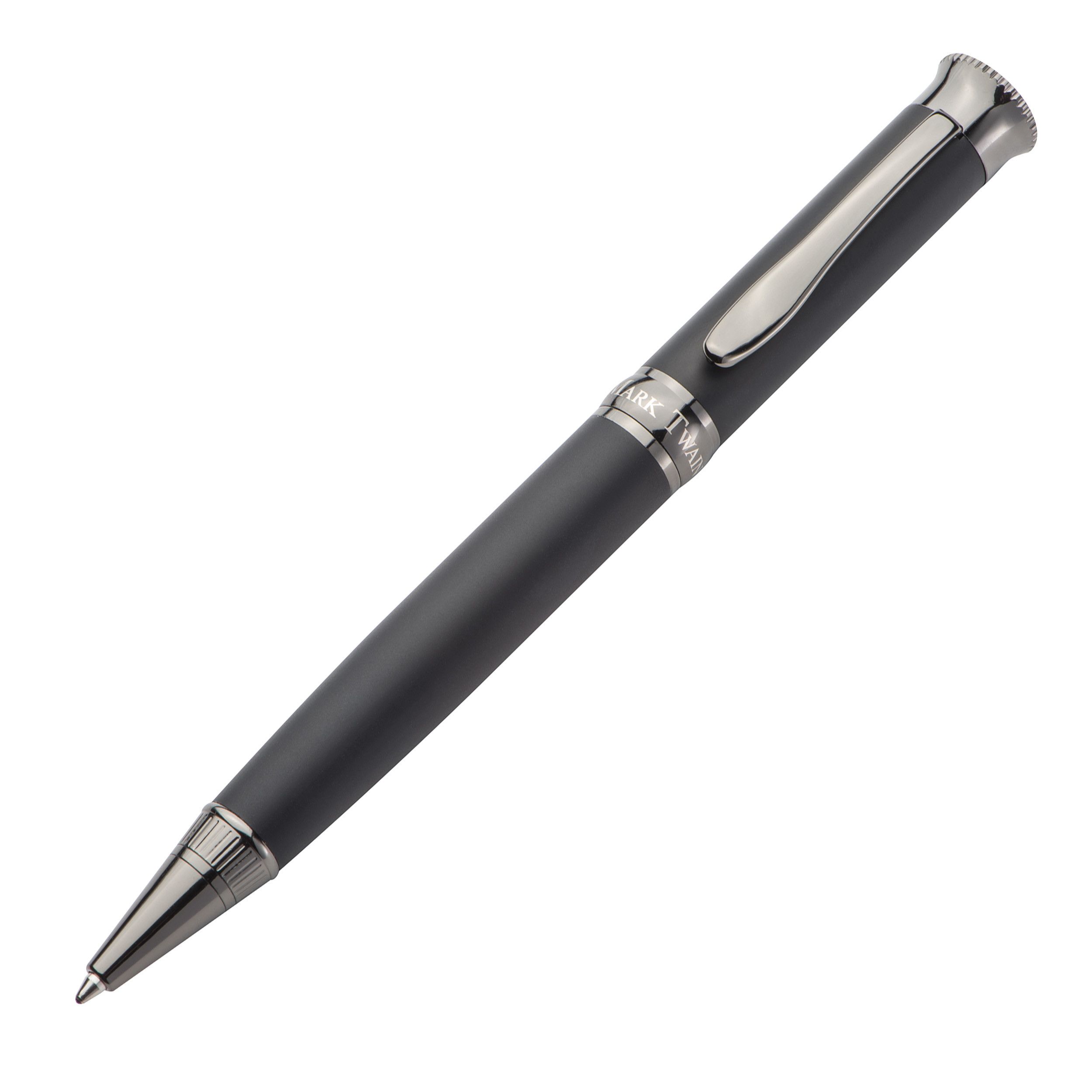 Mark Twain Kugelschreiber aus Metall - schwarz-25