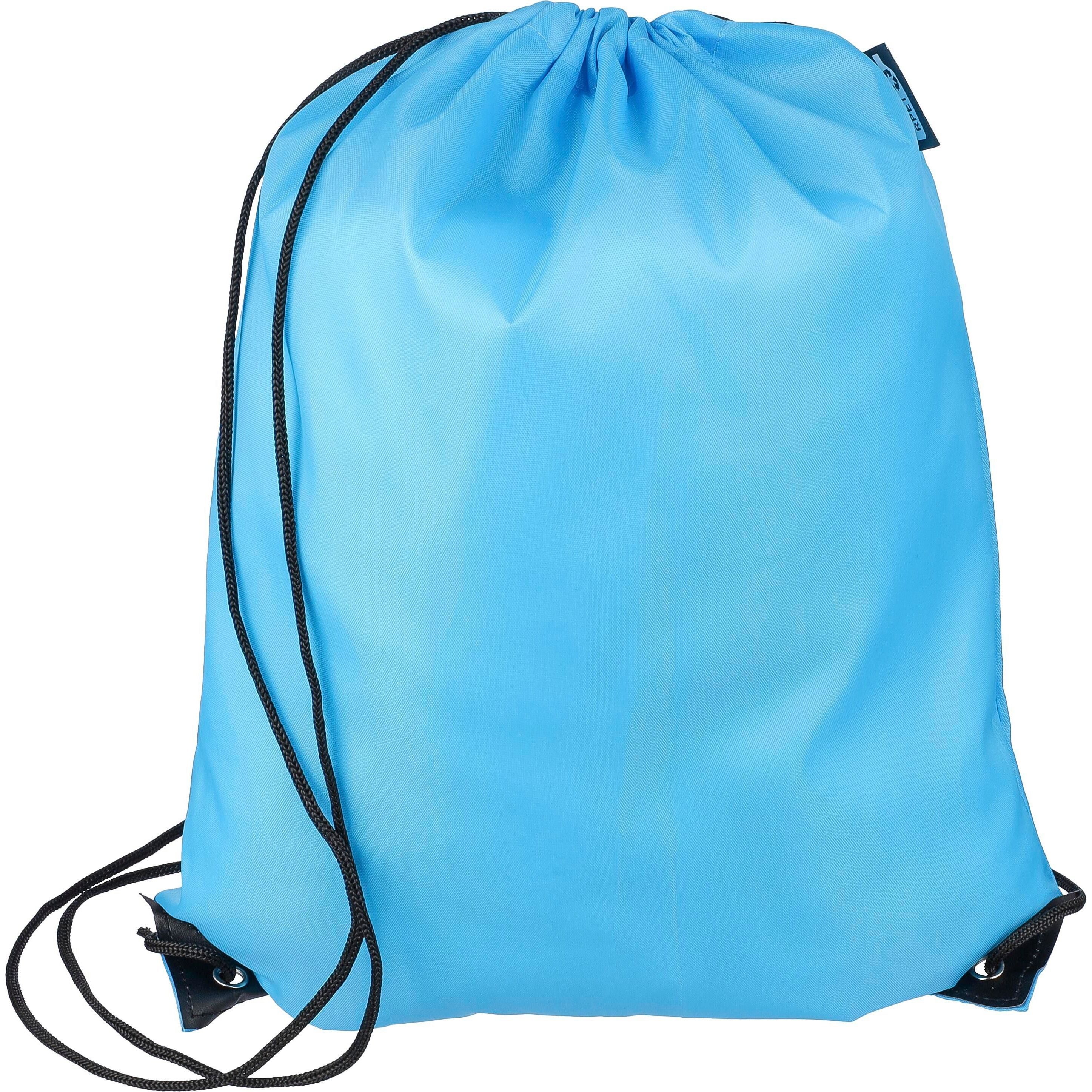 rPET 210D Polyester Rucksack mit Kordelzug Calix - schwarz-707