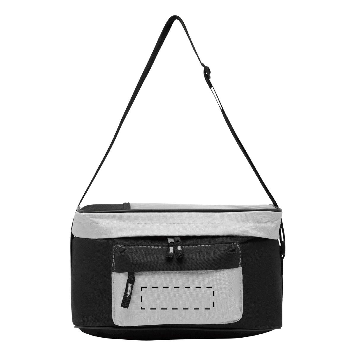 Veredelungsposition mittig auf der kleinen Vortasche