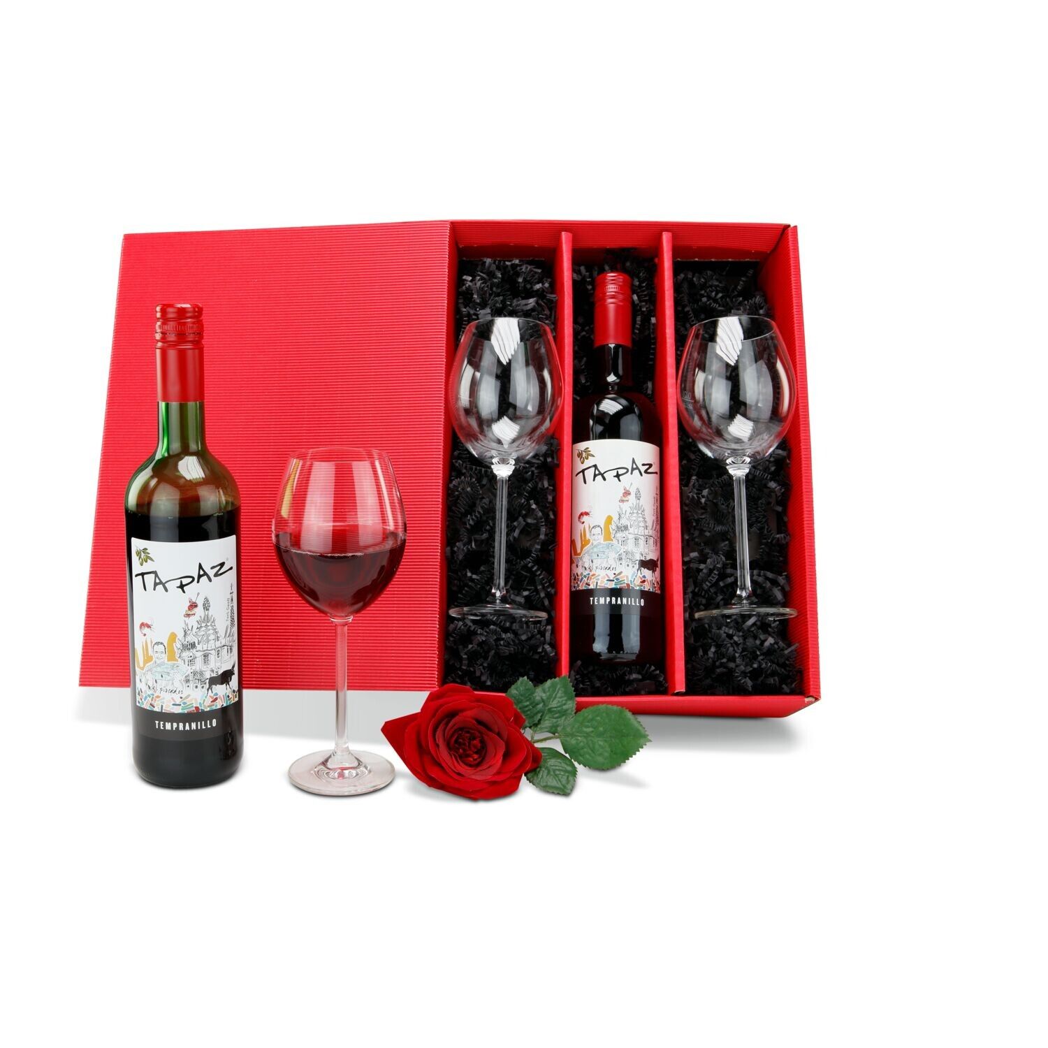 Geschenkset Rotwein für Zwei-814