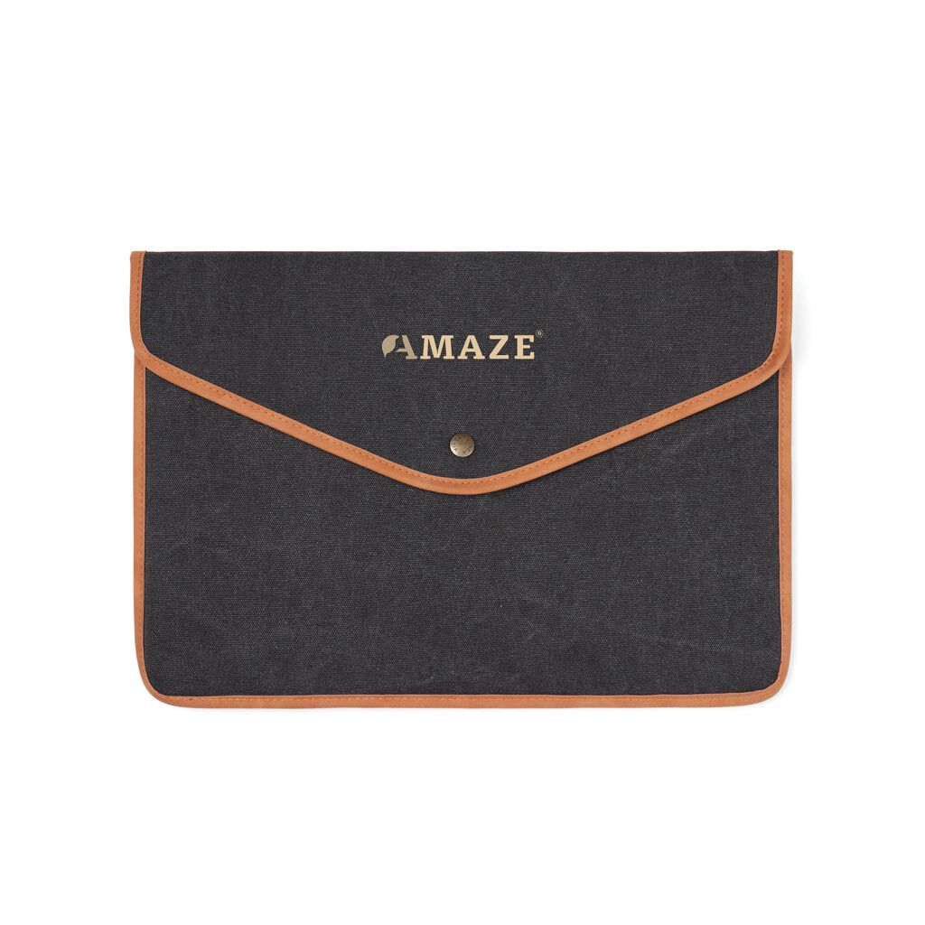 VINGA Bosler 16" Laptop-Tasche aus GRS recyceltem Canvas - schwarz-608