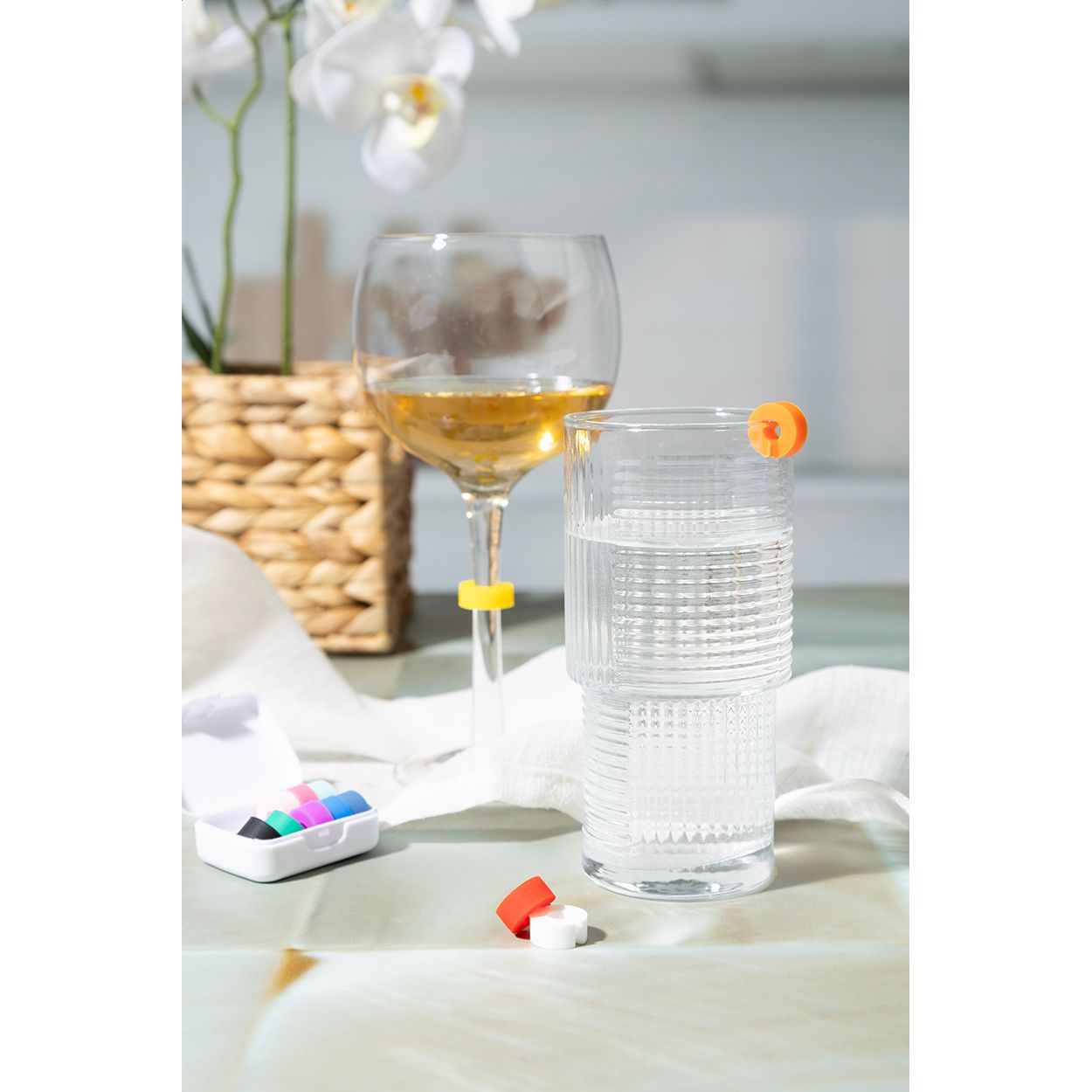 Cupperty Glasmarkiererset - weiß-801