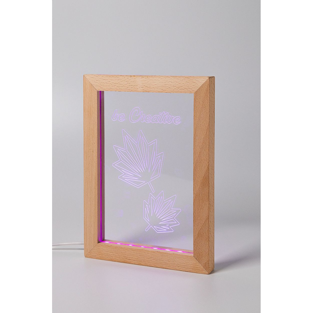 Woodiframe LED-Trophäe - natur - transparent-454