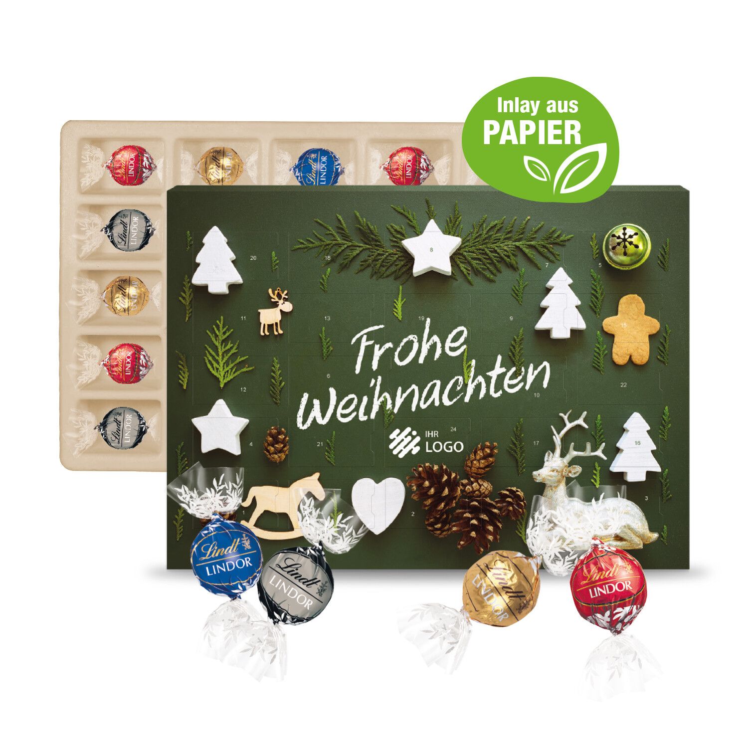Adventskalender Lindt Lindor, Inlay Aus Papier-156