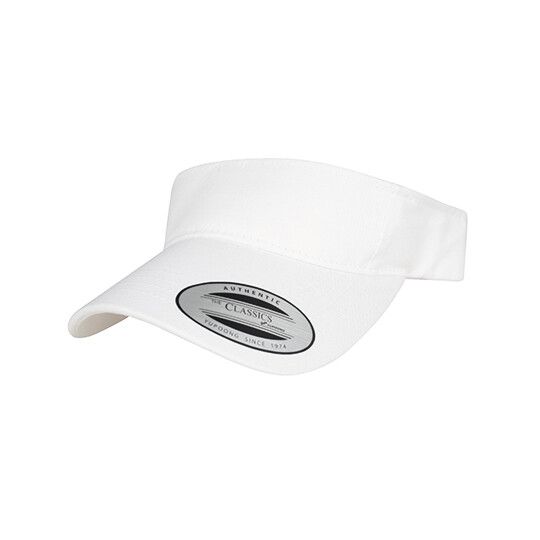 Curved Visor Cap - white-836