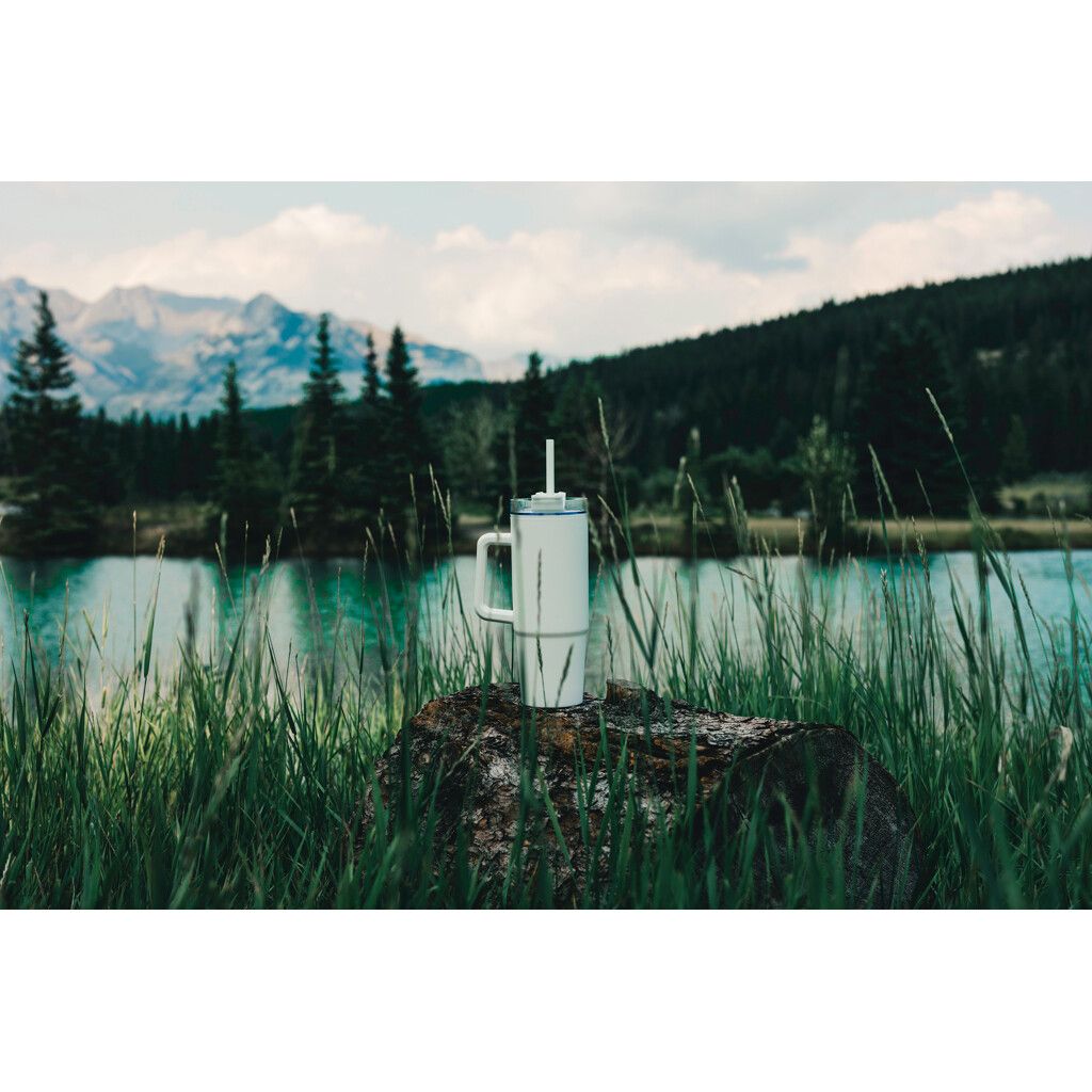 Tana Becher aus RCS recyceltem Kunststoff mit Griff 750ml - weiß-269