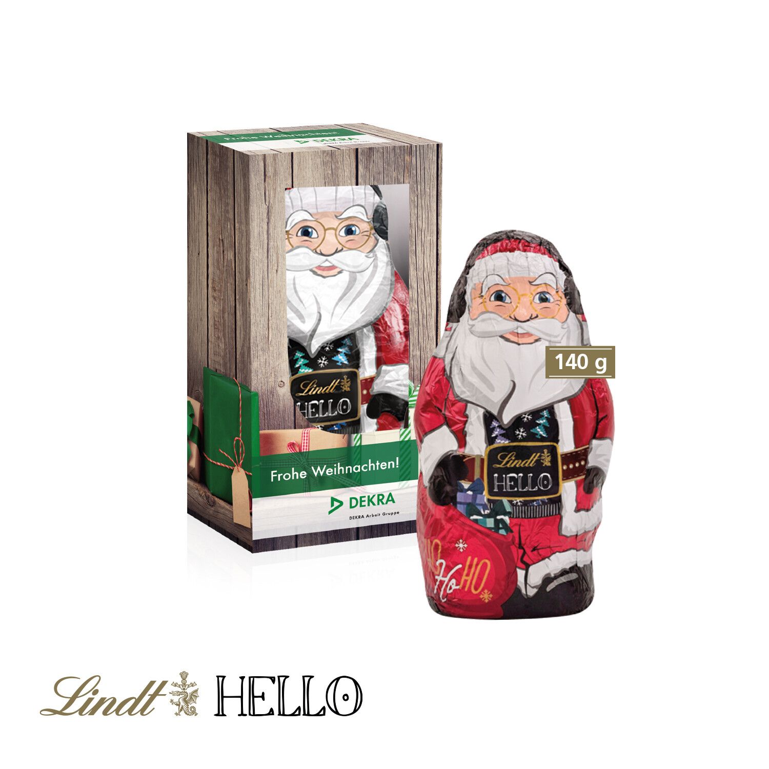 Schokoladentafel Lindt HELLO, 100g in individueller Werbekartonage-243
