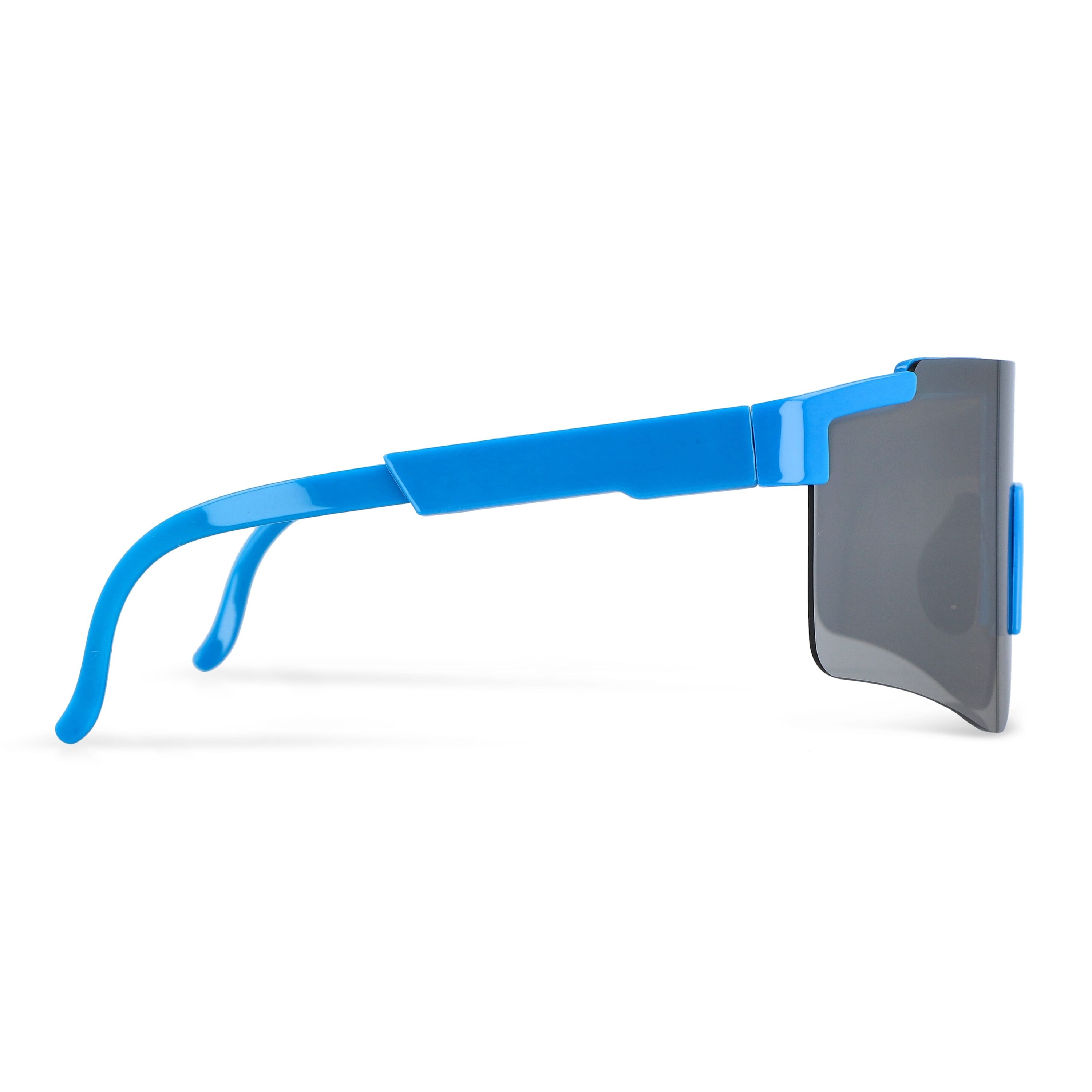 Tom R-PC Sport-Sonnenbrille mit verspiegelten Gläsern UV400 - hellblau-584