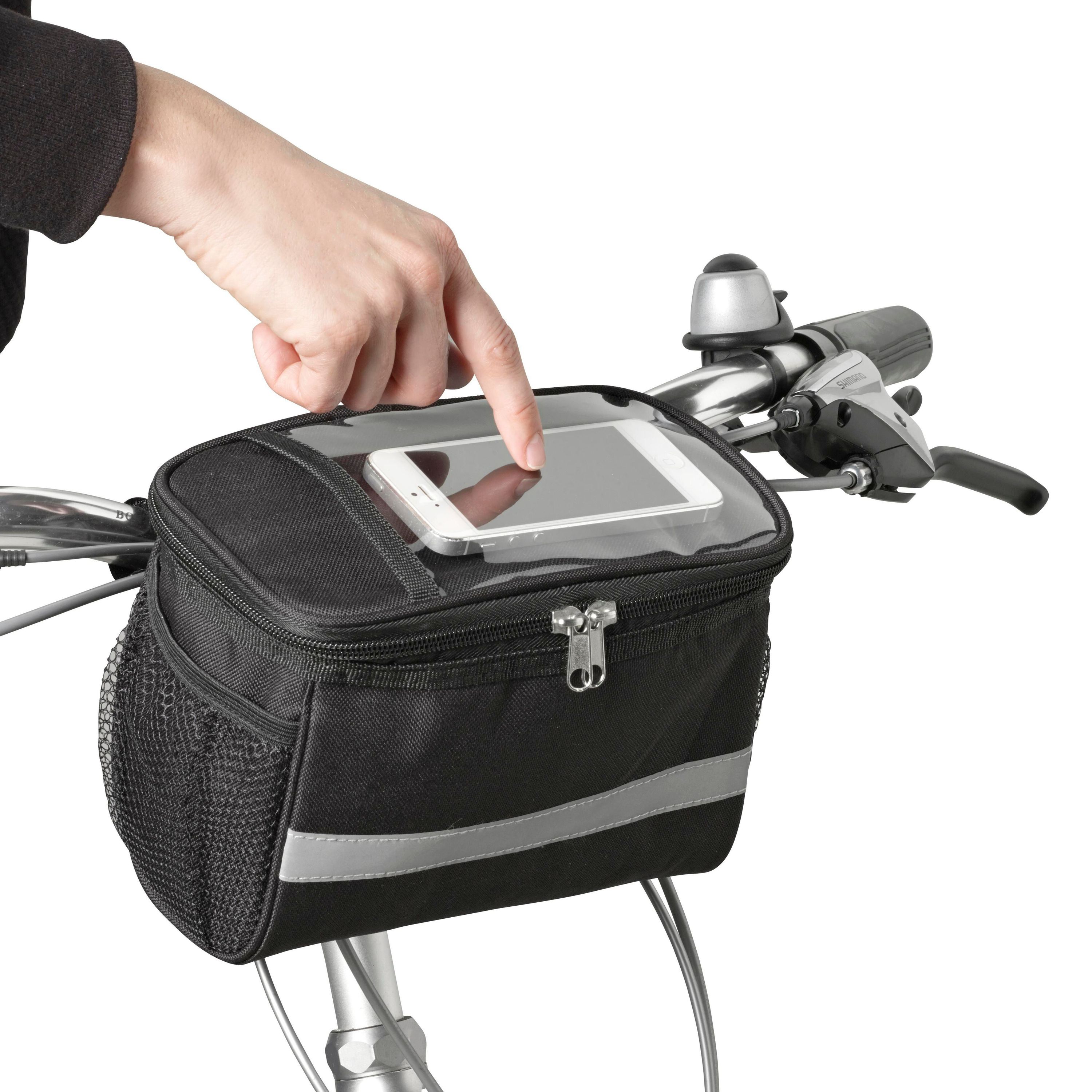 Fahrradlenker-Kühltasche aus Polyester Prisha - schwarz-862