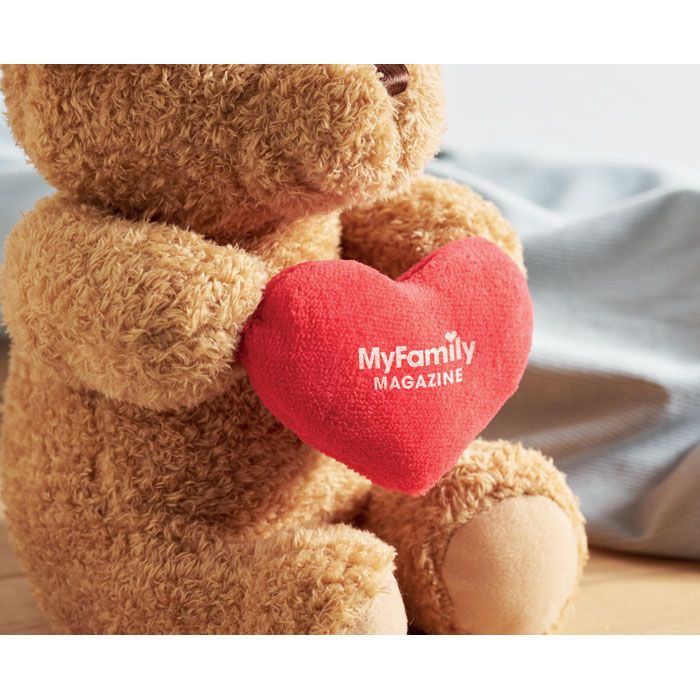 Teddybär mit Herz 23cm SNUGGLE - rot-249