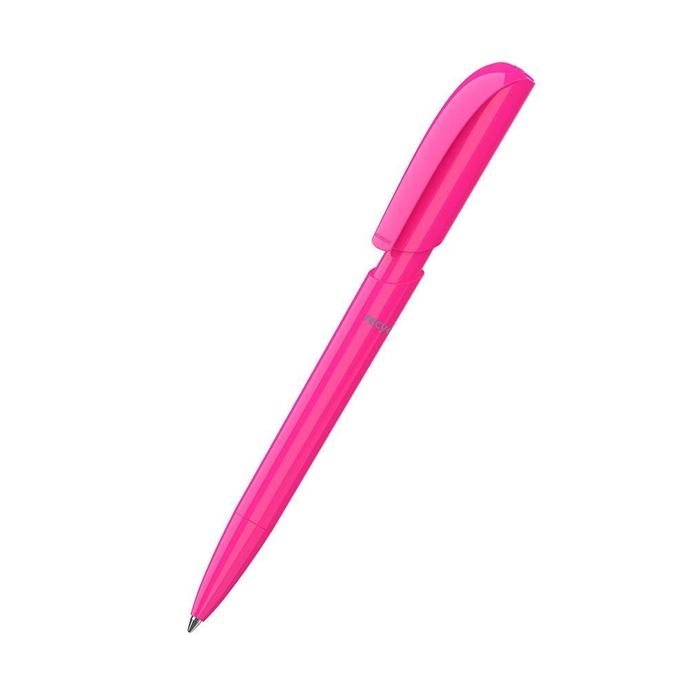 Druckkugelschreiber Push recycling - magenta-172