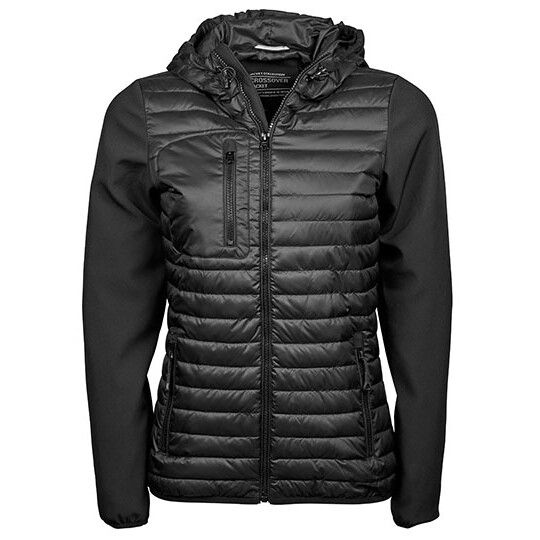 Women´s Hooded Crossover Jacket - black - black-51