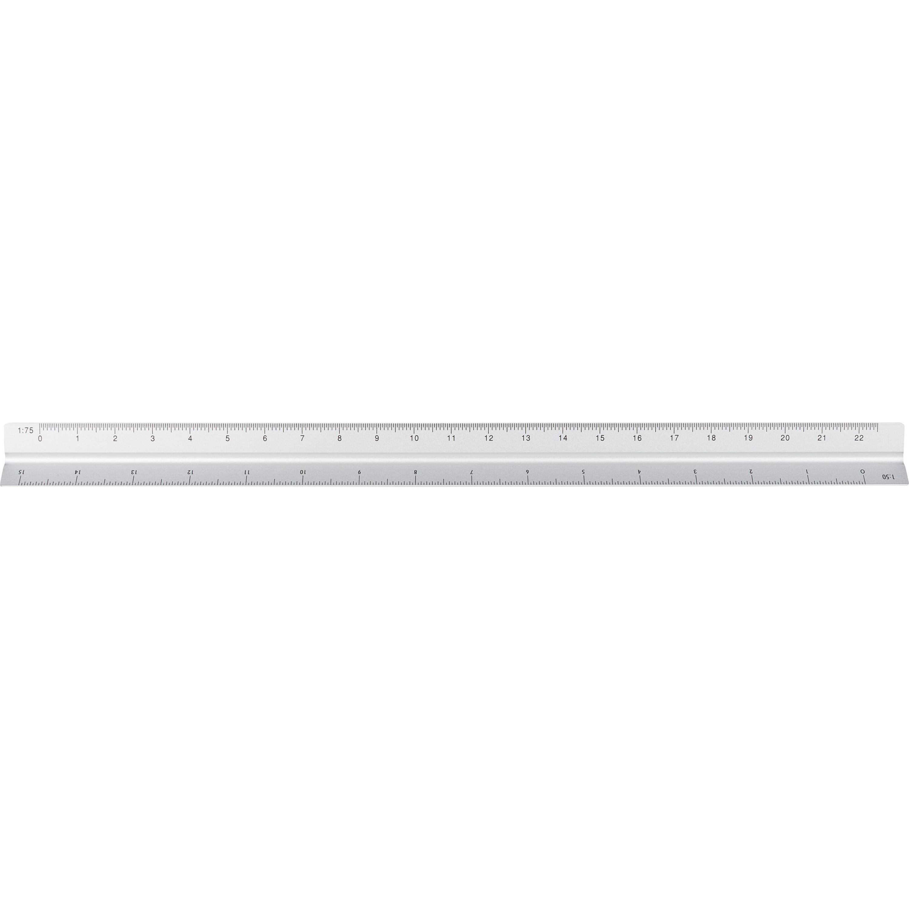 Aluminium-Dreiecklineal 30 cm Tavi - silber-60