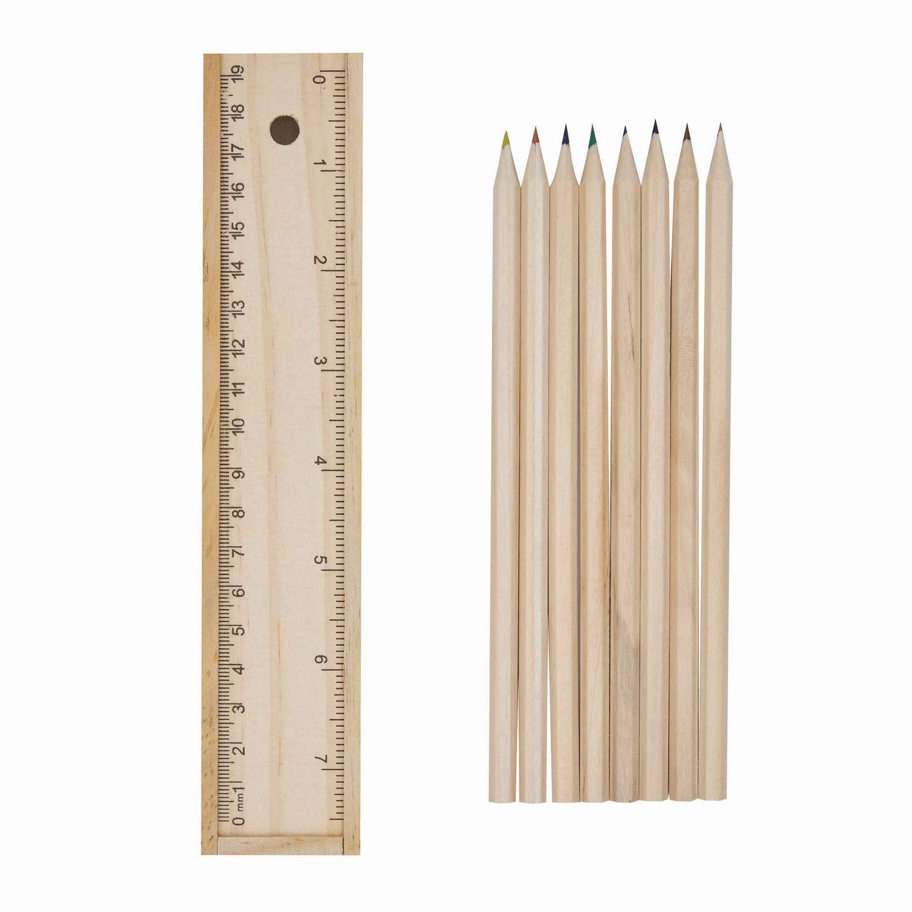 Naturholz-Buntstifte STRAIGHT - holz-211