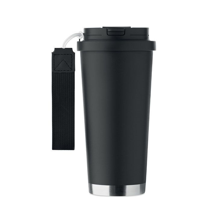 Doppelwandiger Trinkbecher 500m TOPAZ LARGE - schwarz-233