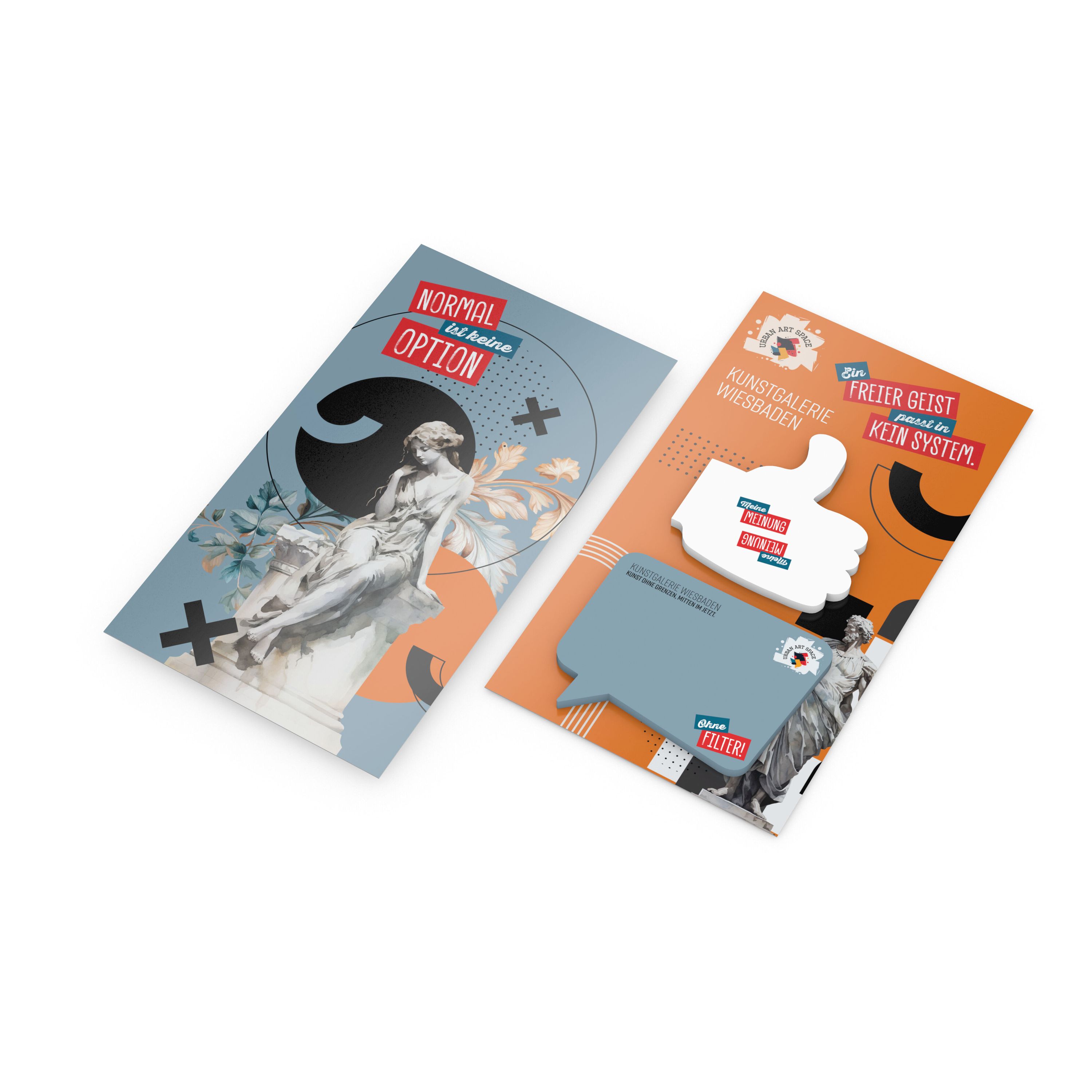 Haftnotiz-Karte Note-Card Form, Hand/Daumen – Sprechblase-863