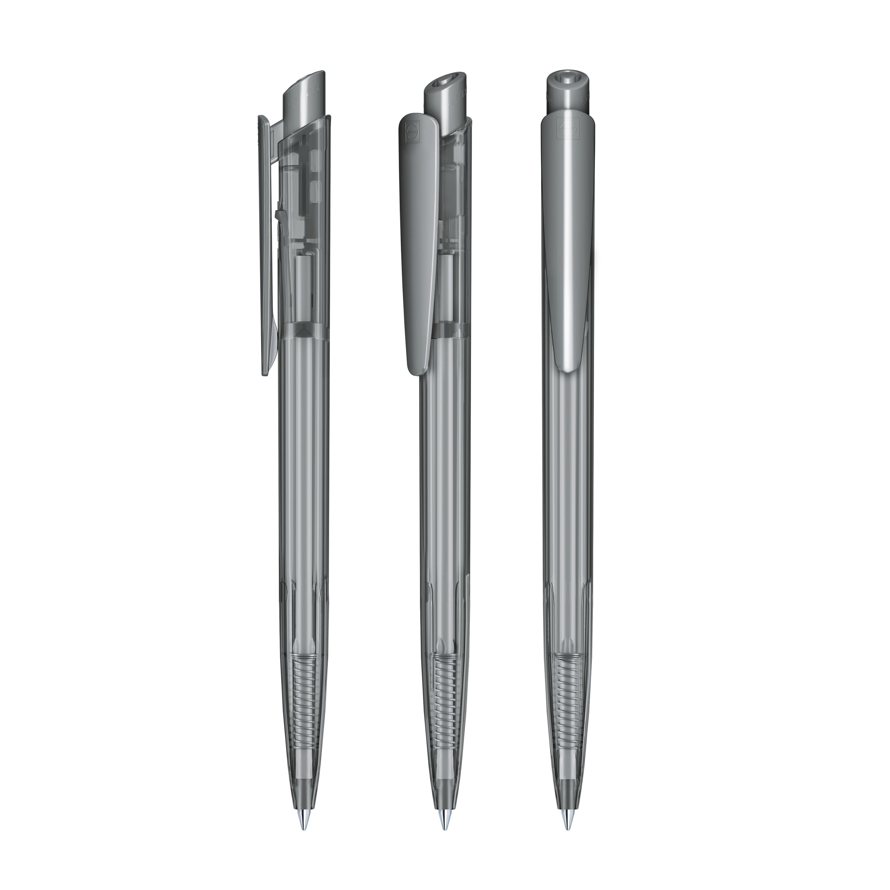 Dart Clear Druckkugelschreiber - grau-557