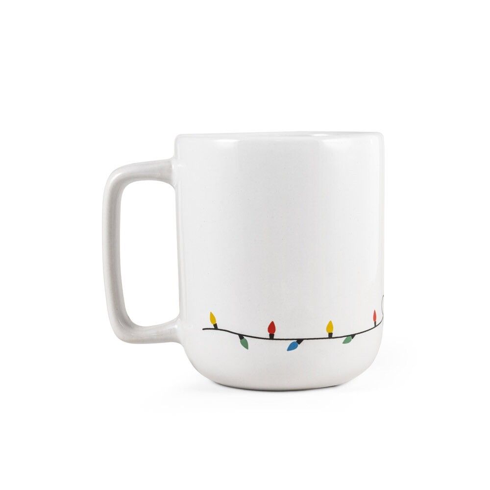 REINDEER Becher mit Weihnachtsdruck 330 ml - weiß-980