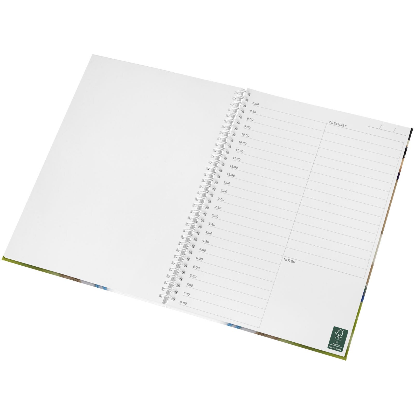 Wiro A4 Notizblock mit Hardcover und Spiralbindung - weiss-149