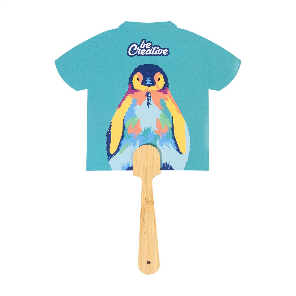 Digibreeze Boo Individueller Handventilator - T-Shirt - weiß-823