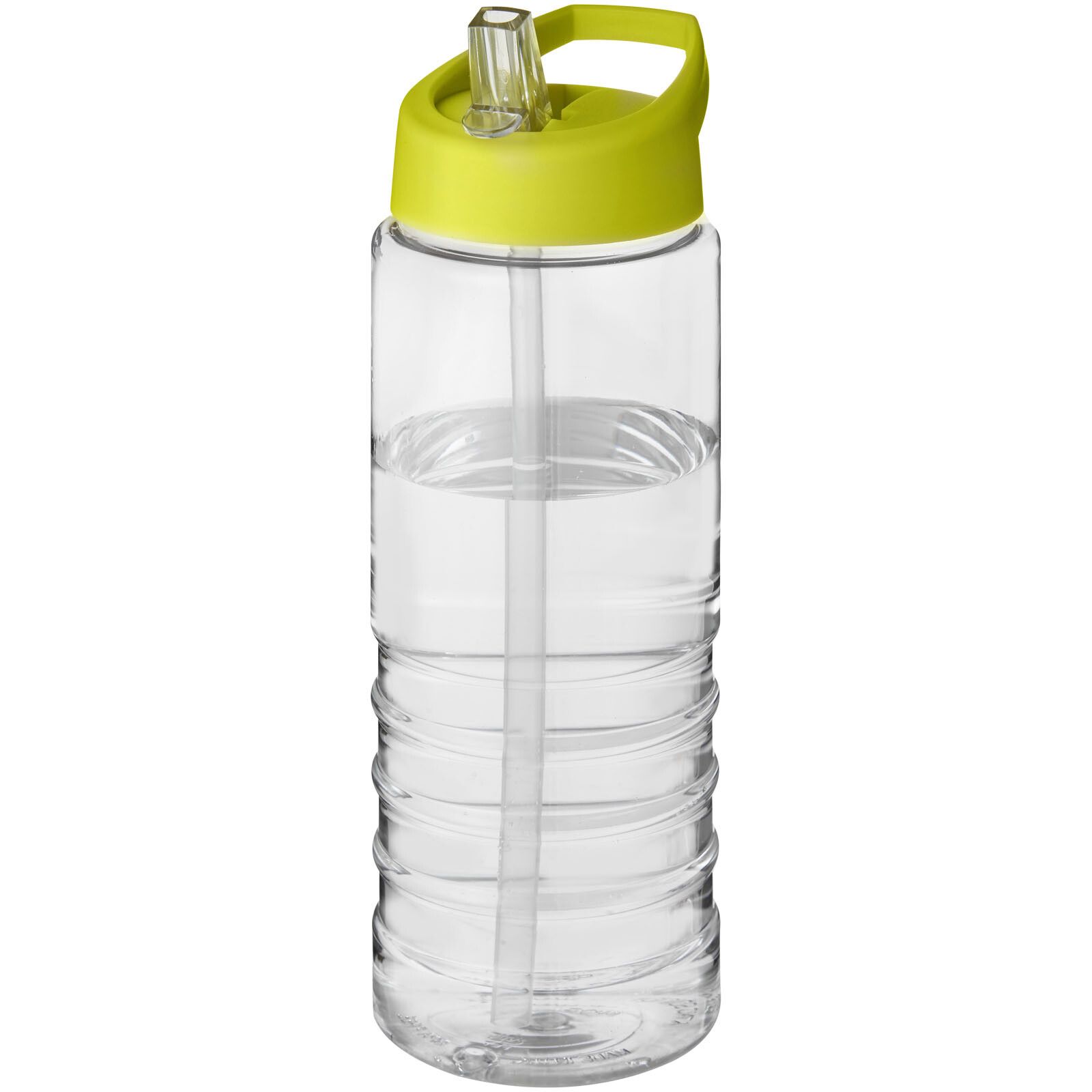 H2O Active Treble 750 ml Sportflasche mit Ausgussdeckel - transparent -  limone-112