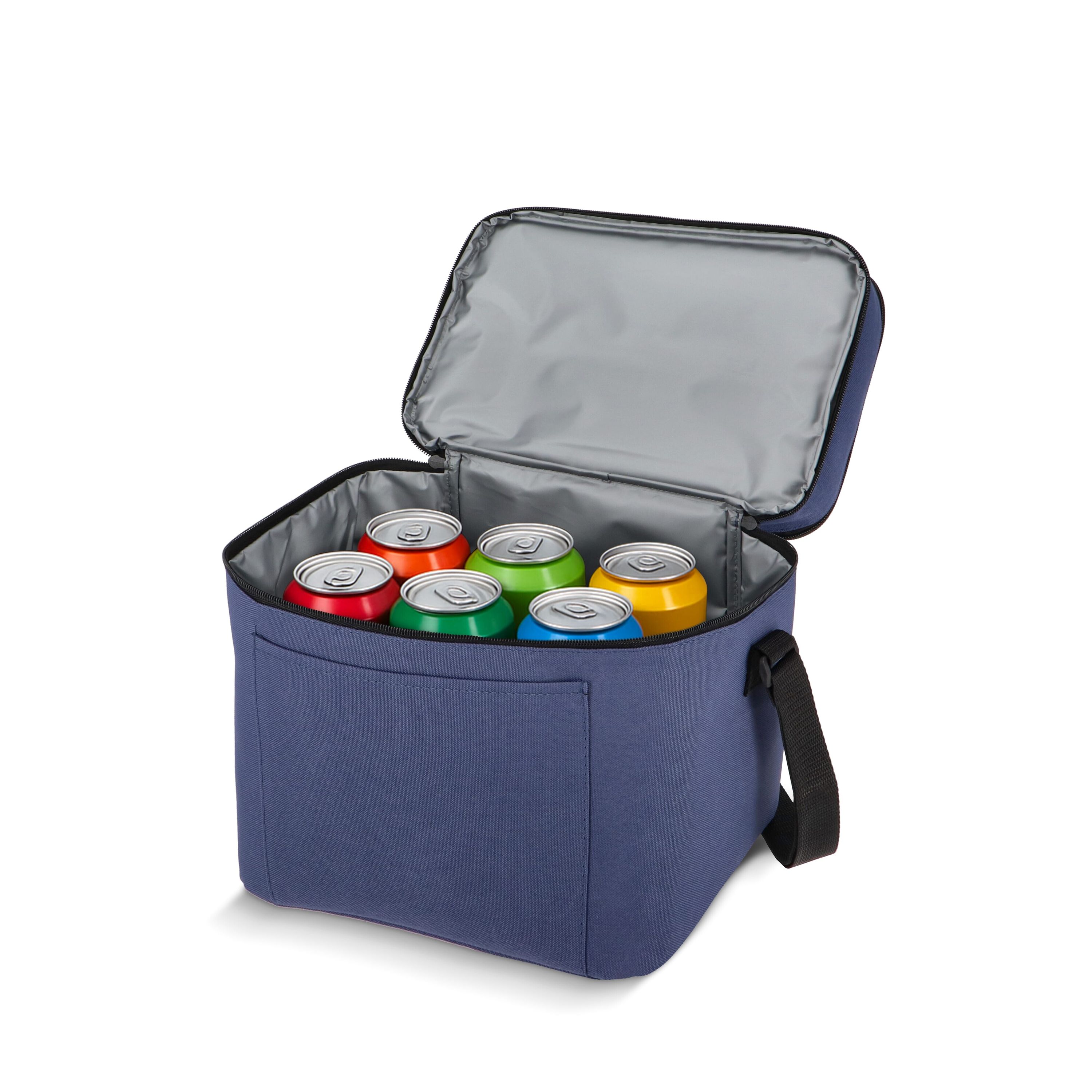 R-PET 600D Kühlbeutel mit zwei Fächern 30 x 20 x 25 cm 12 l - dunkelblau-886