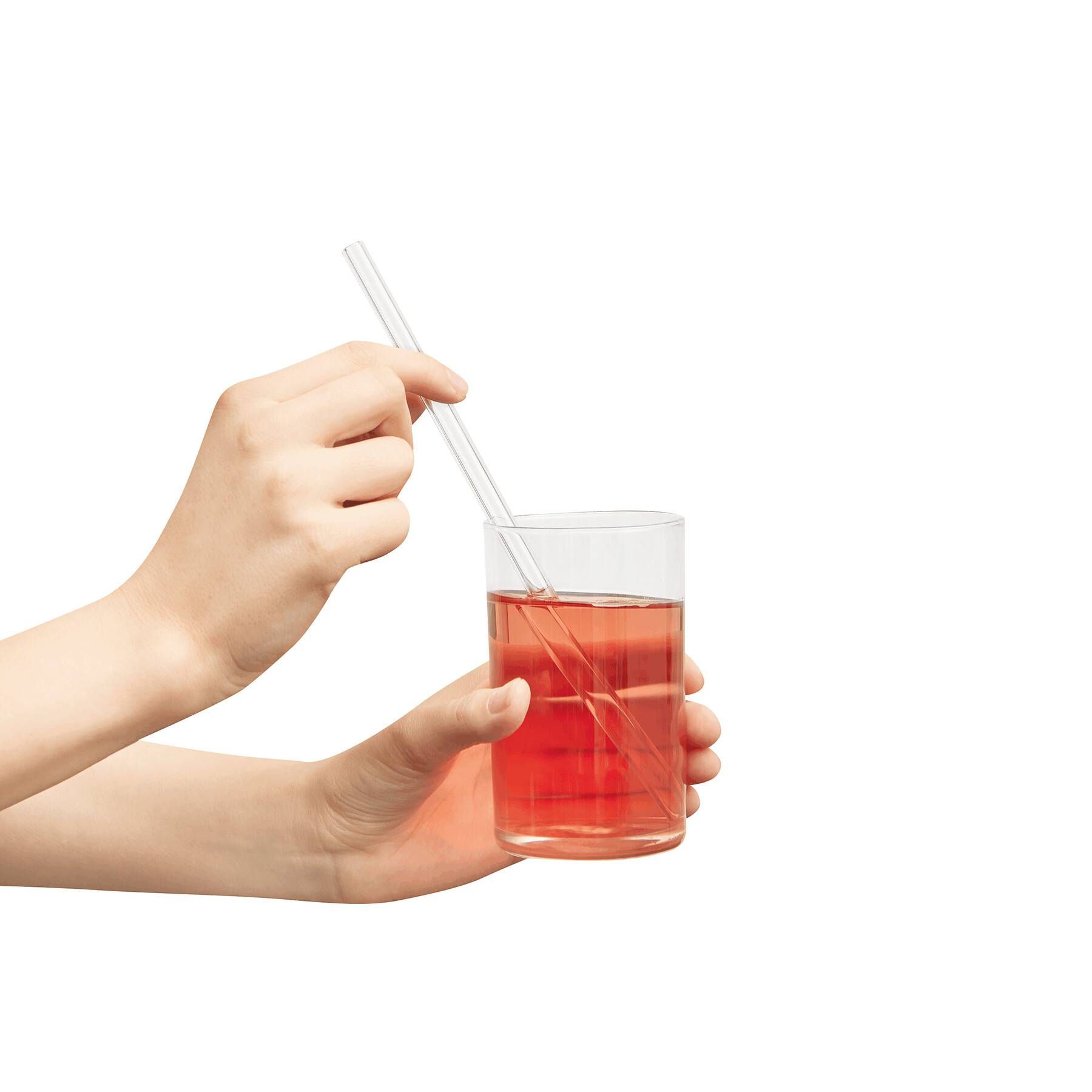 Glas-Strohhalm Set DRINK TOGETHER - transparent-6